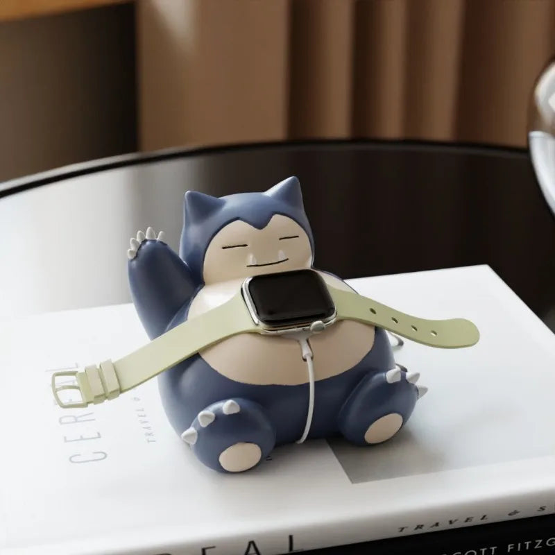 Pokemon Gengar Watch Charging Stand for Iwatch Series 9 8 7 6 5 SE 4 3 2 Charger Dock Station Resin Bracket Tabletop Decor New