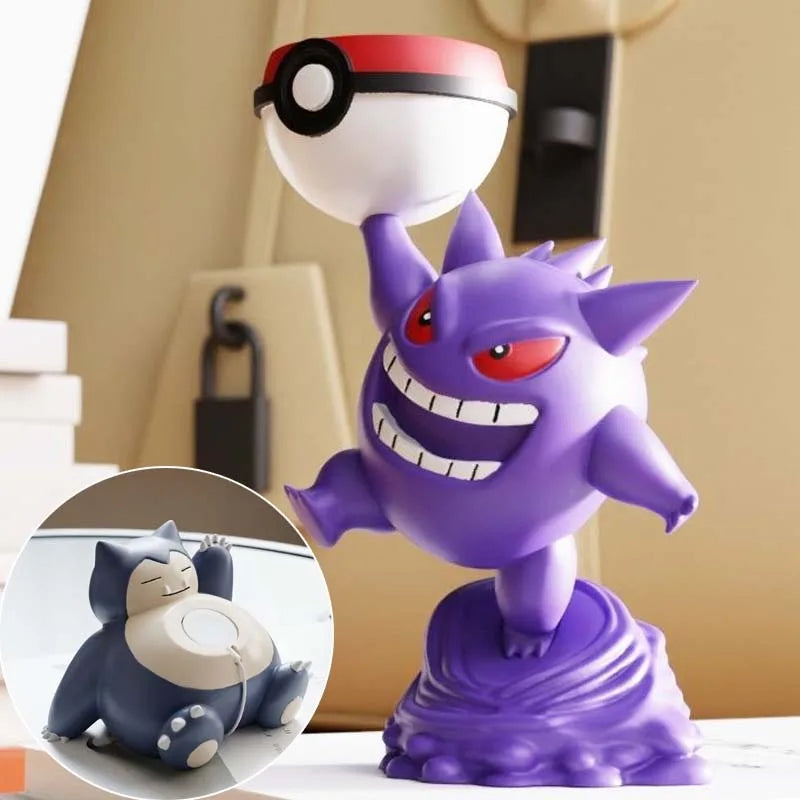 Pokemon Gengar Watch Charging Stand for Iwatch Series 9 8 7 6 5 SE 4 3 2 Charger Dock Station Resin Bracket Tabletop Decor New