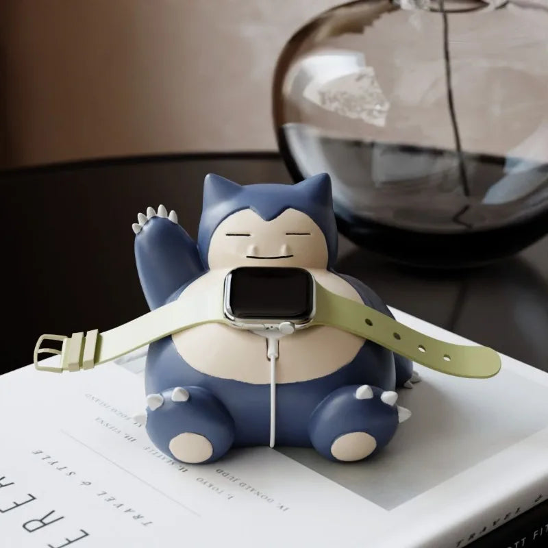 Pokemon Gengar Watch Charging Stand for Iwatch Series 9 8 7 6 5 SE 4 3 2 Charger Dock Station Resin Bracket Tabletop Decor New