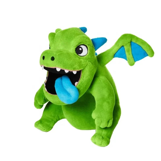 Clash Royale Green Flying Dragon plush pillow front view